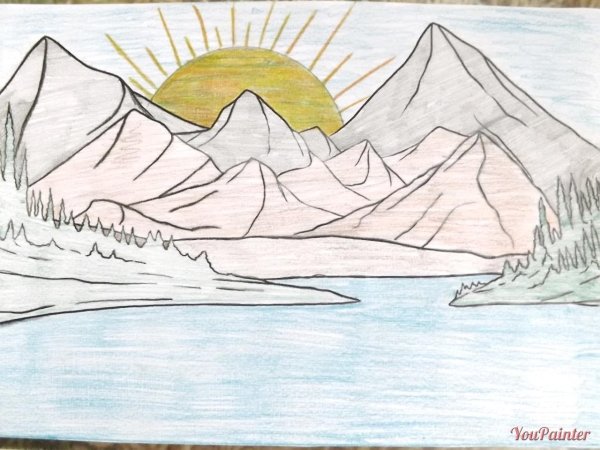 Пейзажи для срисовки