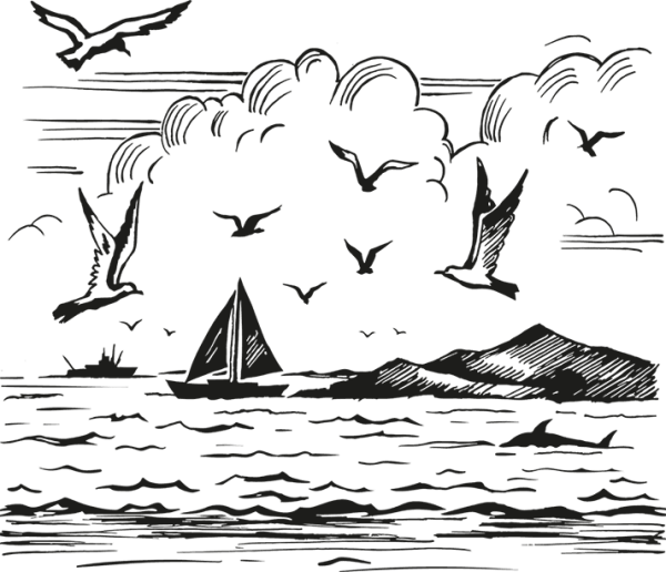 Море графически