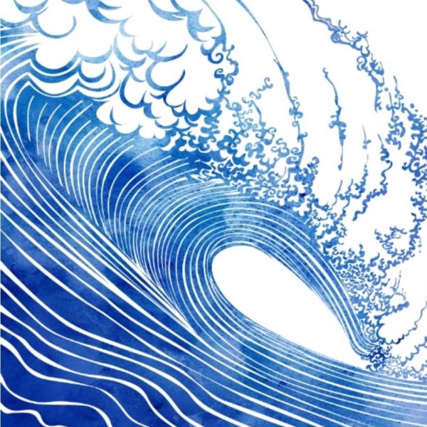 Стилизованное море