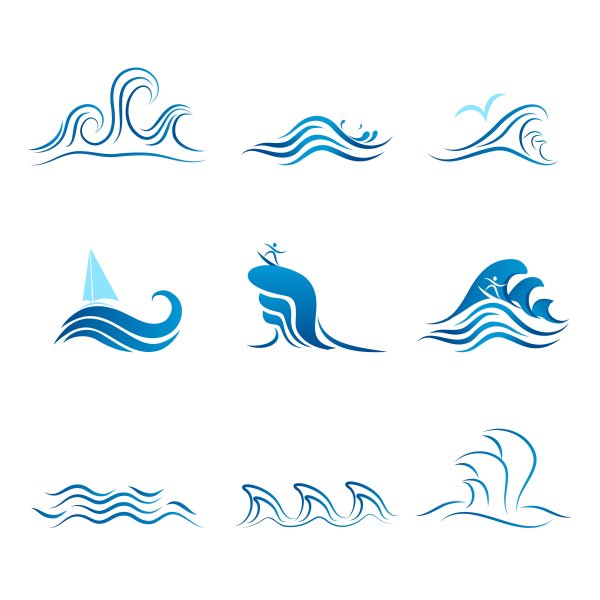 Стилизованное море