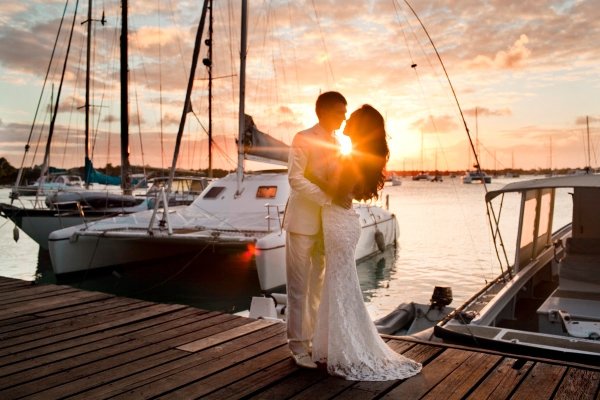 Свадебная фотосессия на яхте