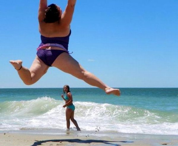 Смешное на пляже