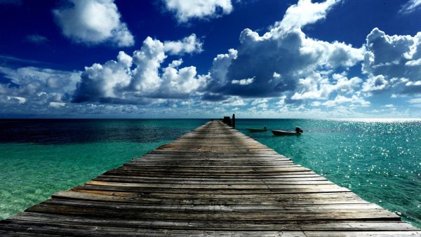 Причал закат