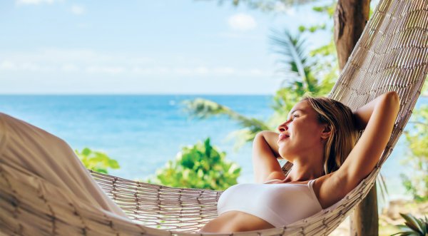 Влюбленные в гамаке