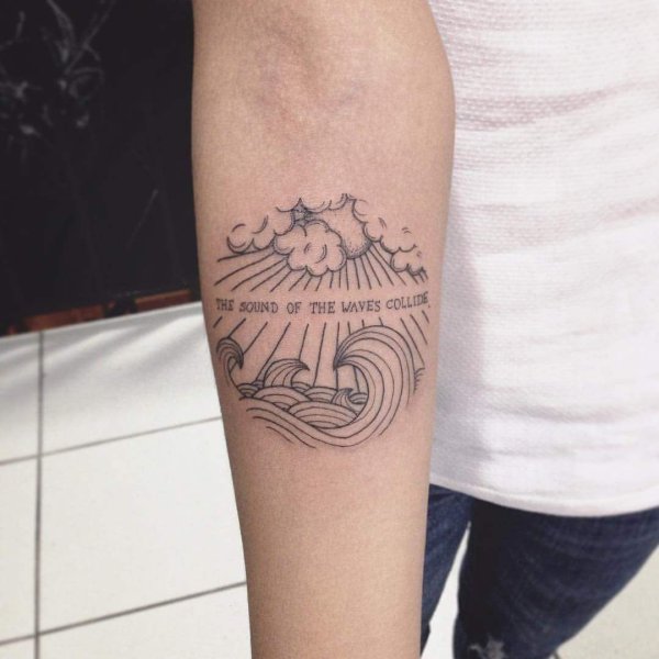 Моменте море Татуировка