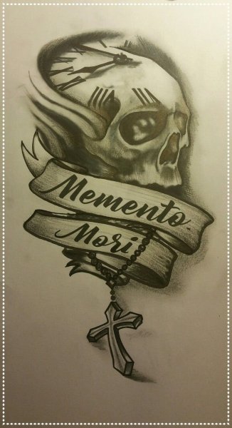 Memento Mori тату эскиз