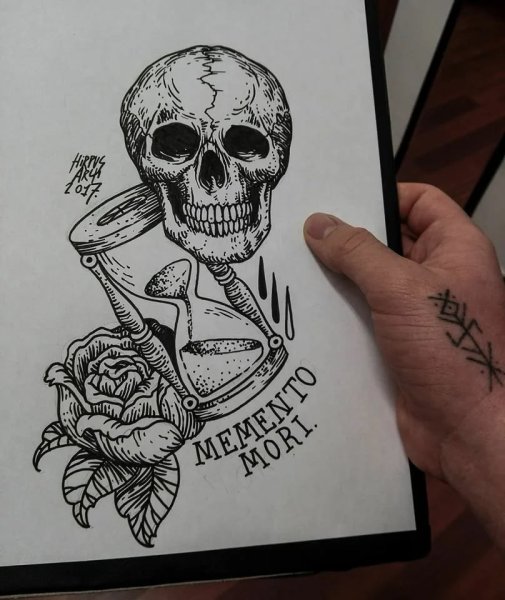 Memento Mori тату эскиз