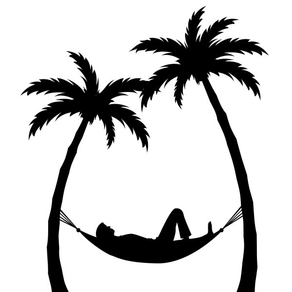 Море пальмы силуэт