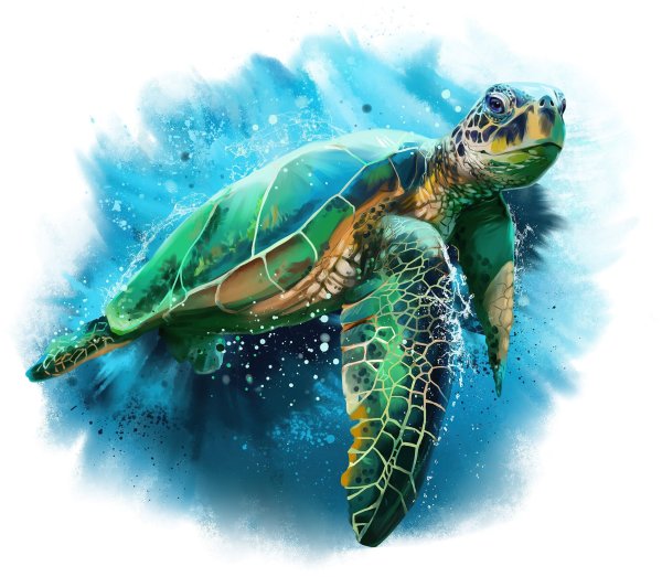 Зеленая морская черепаха