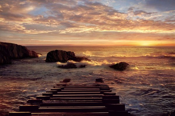 Прилив океана