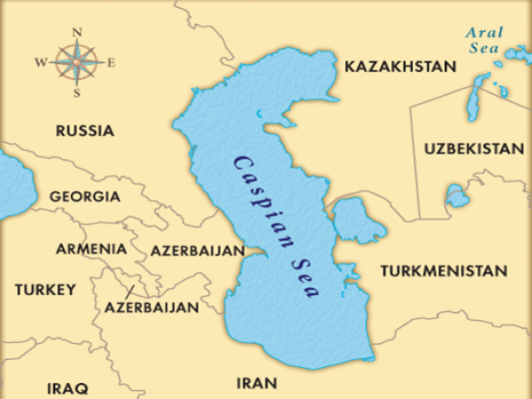 Каспийское море Азербайджан карта