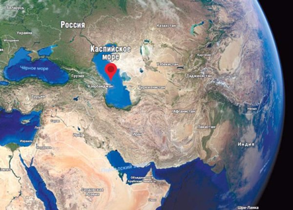 Каспийское море озеро на карте России