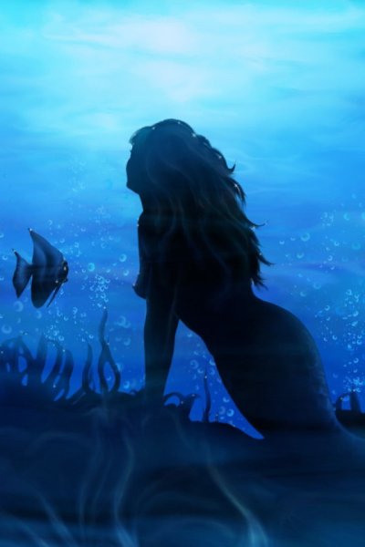 Фото русалки голубой