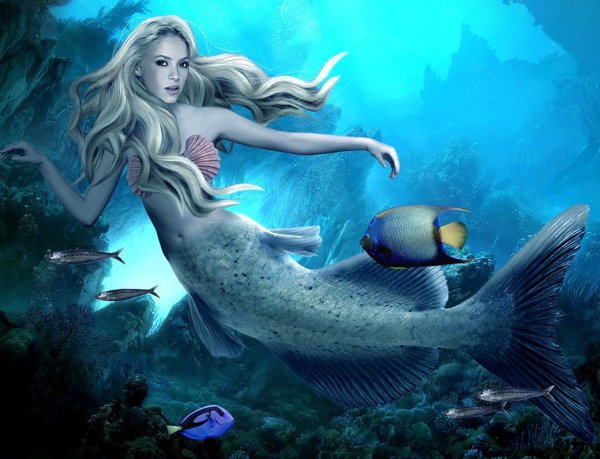 Фэнтези фон русалки