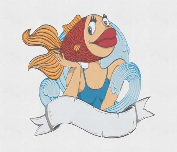 Девушка море Дельфин