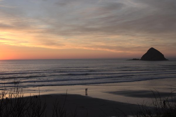 Закат с надписью