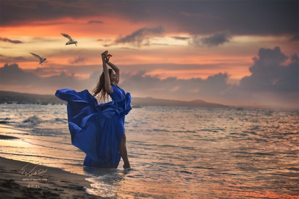 Танец на закате