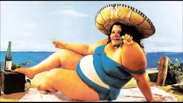 Толстые мужчина и женщина