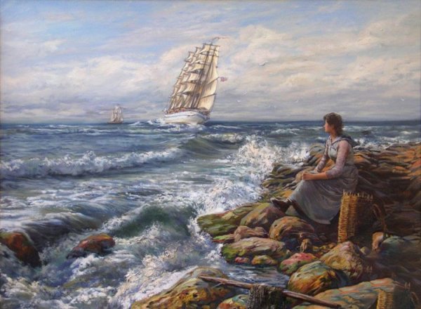 Художник Александр Аверин море