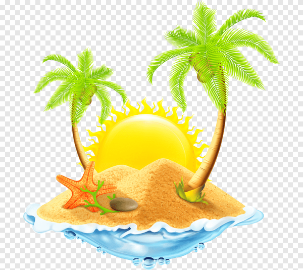 Островок с пальмой