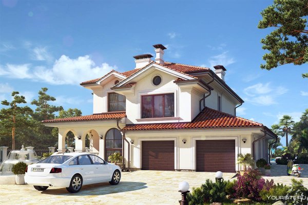 Коттедж с машиной