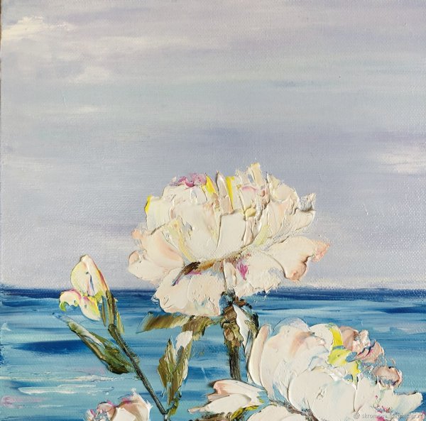 Цветы и море