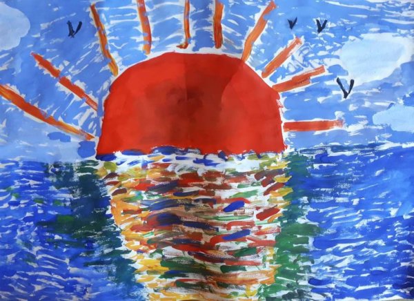 Детские рисунки моря