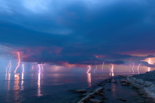 Карское море шторм