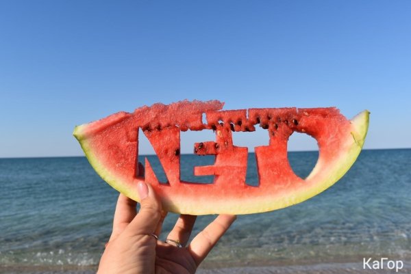 Лето море Арбуз