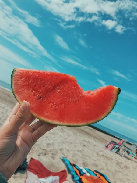 Лето море Арбуз