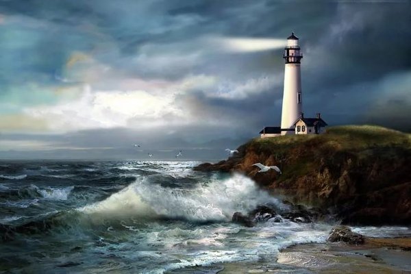 Маяк корабль парусник