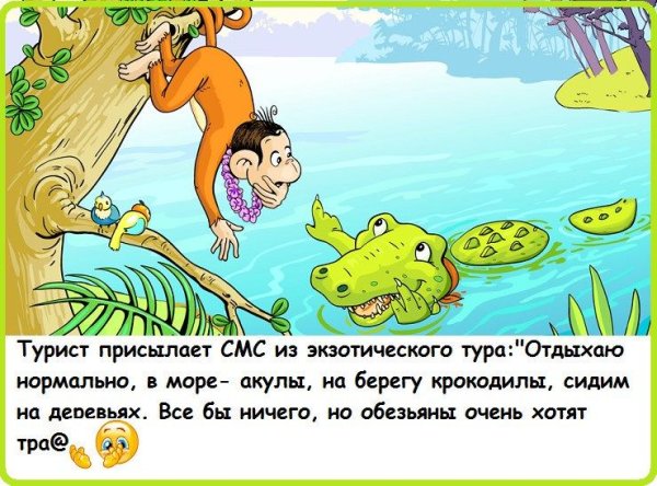 Крокодил и обезьяна