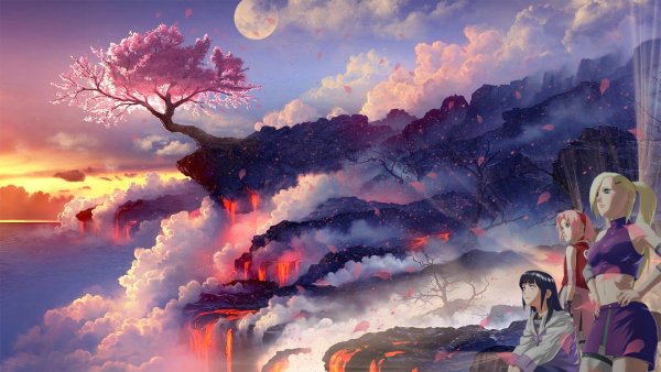 Sakura Фудзияма живопись