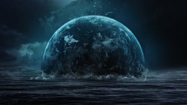 Каспийское море из космоса