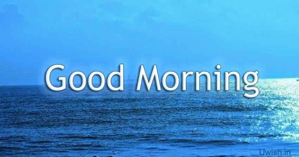 Открытка good morning Sea