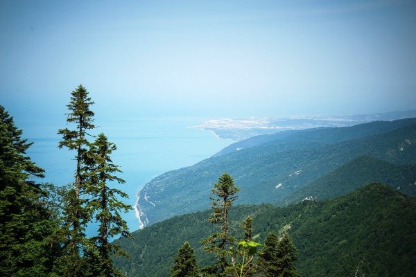 Абхазия галечный пляж в Гаграх