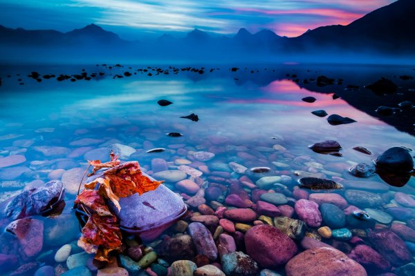 Стеклянный пляж Форт Брэгг Калифорния США