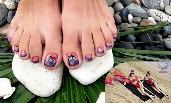 Педикюр на море