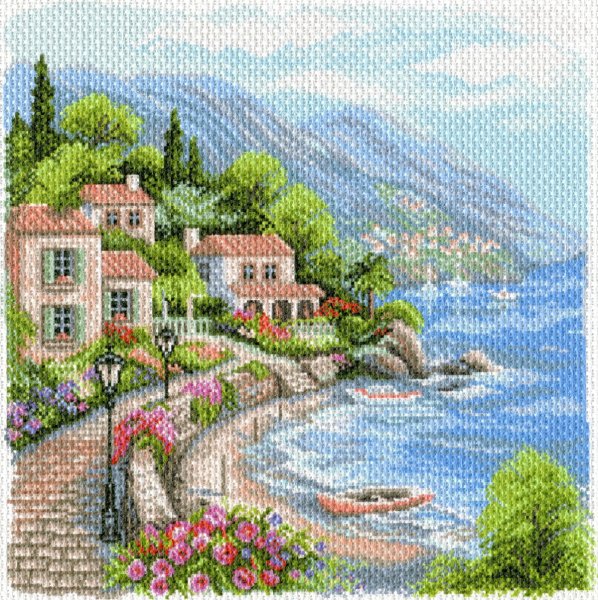 Набор для вышивания крестом "залив Гумбольдта" Aida 14