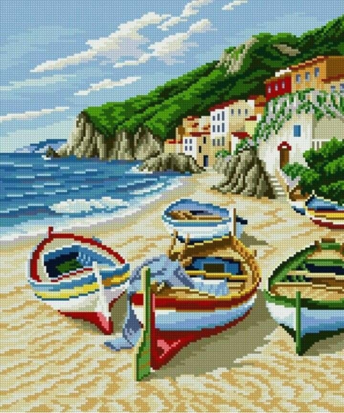 Набор для вышивания крестом Dimensions "девочка на берегу"