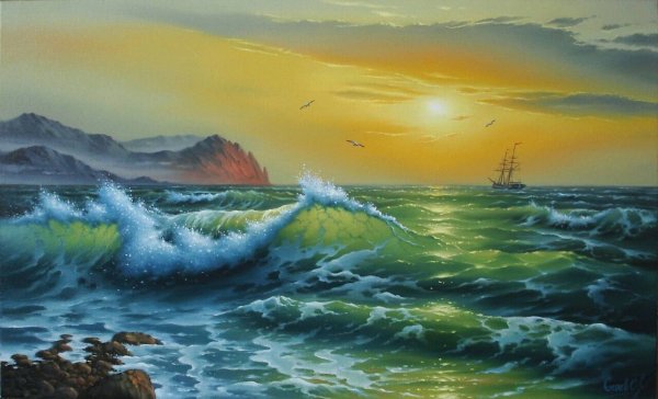 Матренин Посад вышивка море