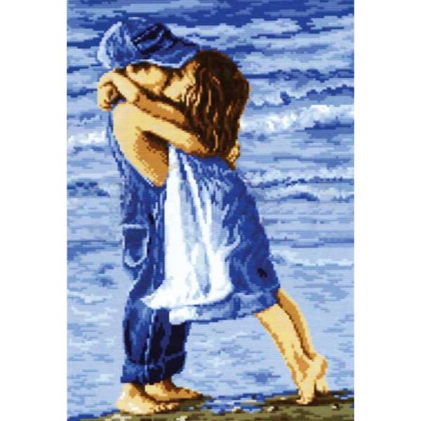 Вышивка крестом дети у моря