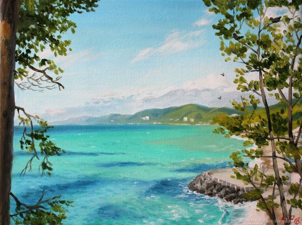 Рисунок Черноморского побережья