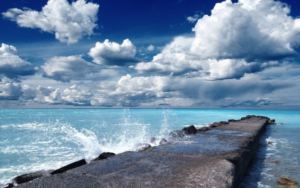 Фон море пляж