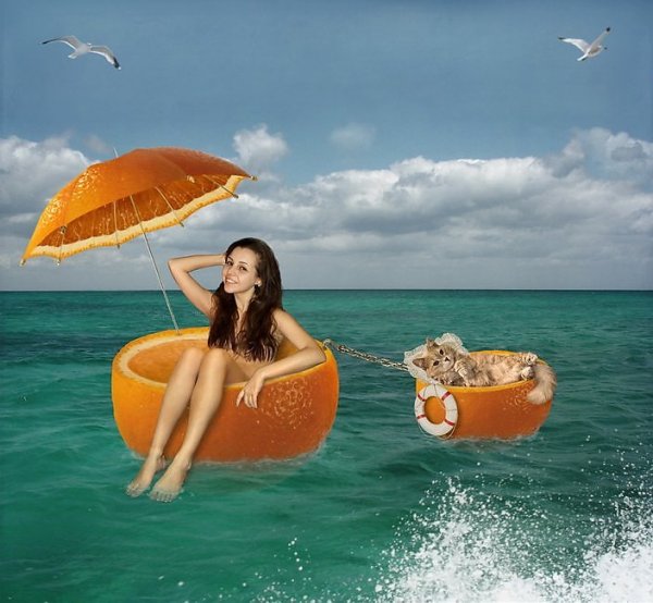 Апельсины и море