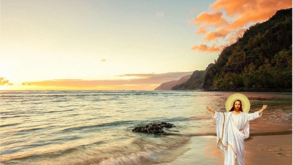 Гейне Христос на Балтийском море картина