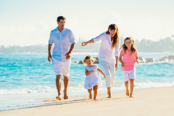 Семейная фотосессия на море