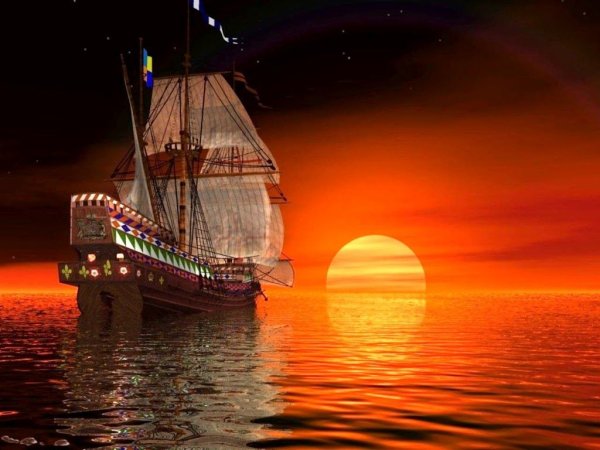 Ночь на корабле