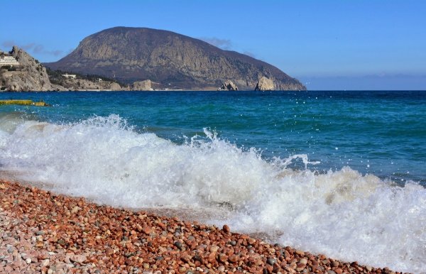 Берег черного моря Крым