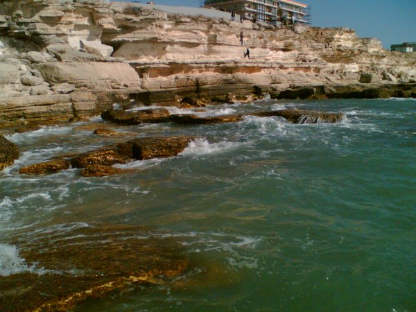 Побережье Каспийского моря закат